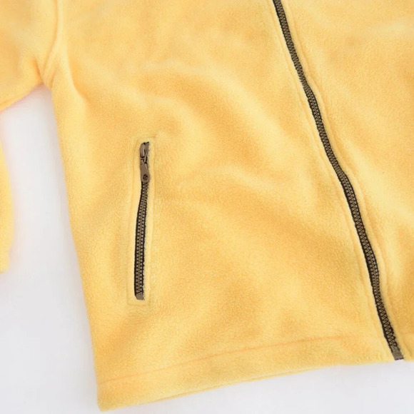 VTG 90S Andy's Sportswear Yellow And Black Zip Up  San Diego Ca Fleece Sweater M - Picture 6 of 9